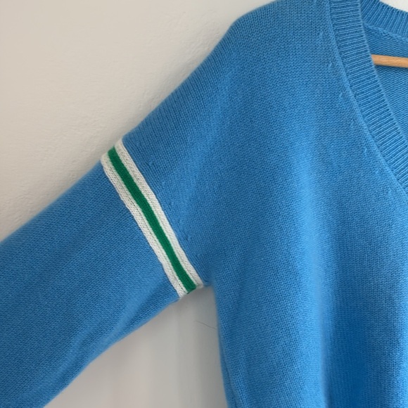 From Future Responsible Cashmere Varsity V-Neck Sweater, NWOT - Size M - Picture 6 of 10